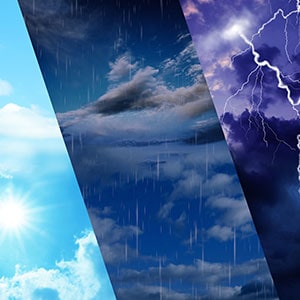 A picture presenting different types of weather - Leep Tescher Helfman and Zanze